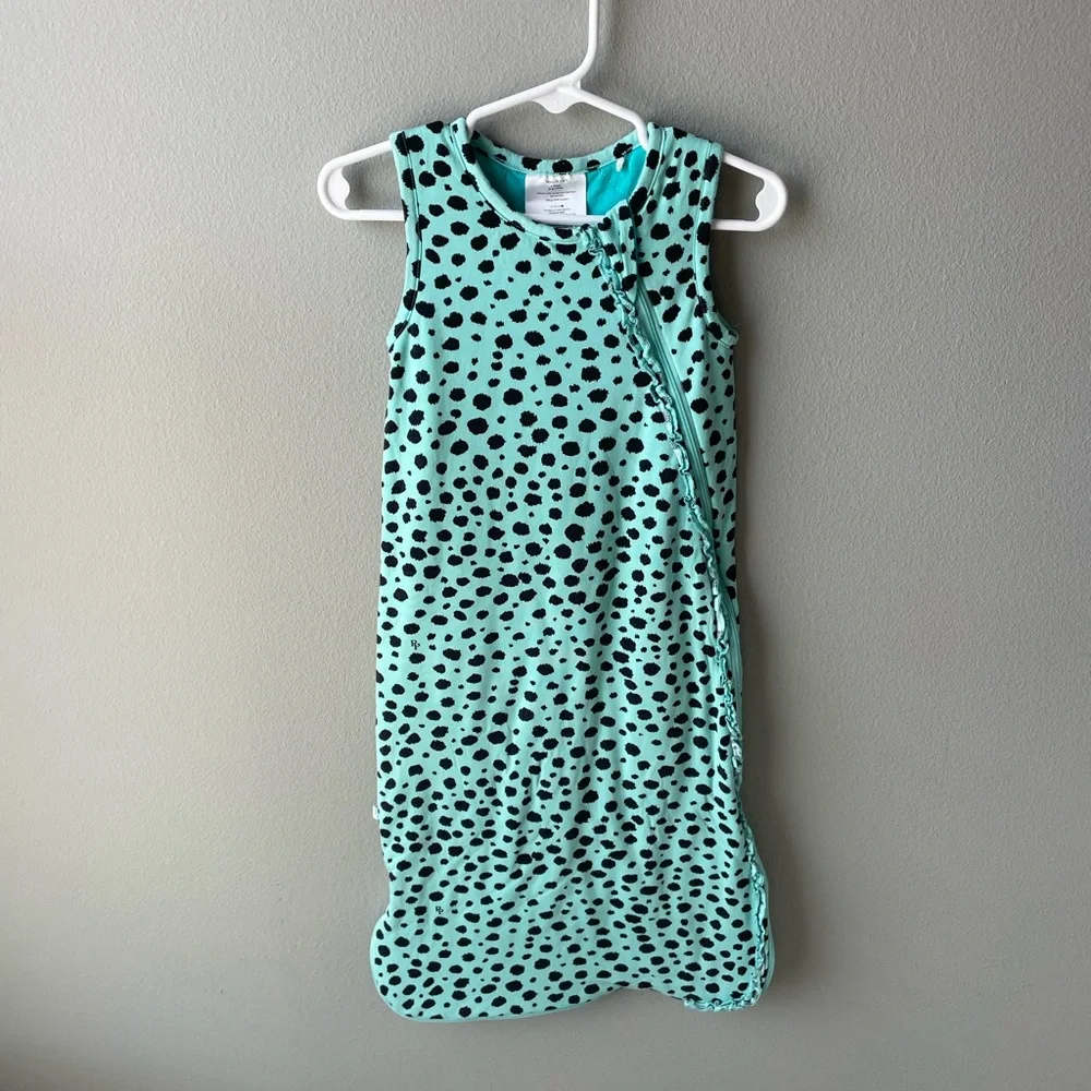 Posh Peanut Pebbles Blue and Black Bamboo Zip Up Sleep Sack 1.0 TOG